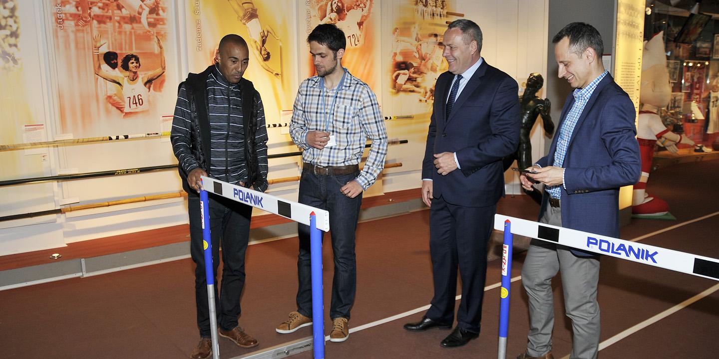 Colin Jackson w Muzeum Sportu i Turystyki