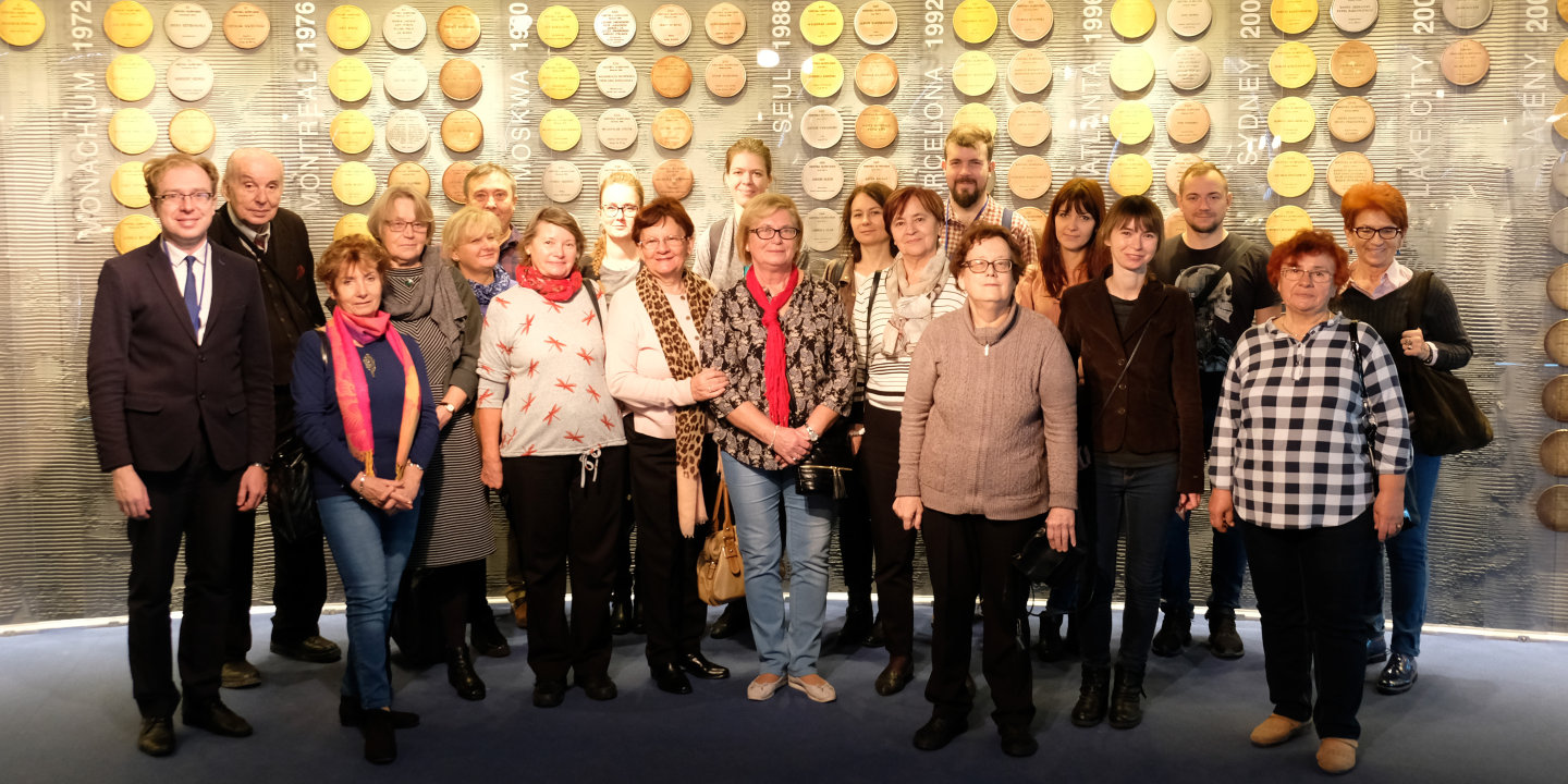 Wizyta Muzeum Niepodległości w Muzeum Sportu i Turystyki