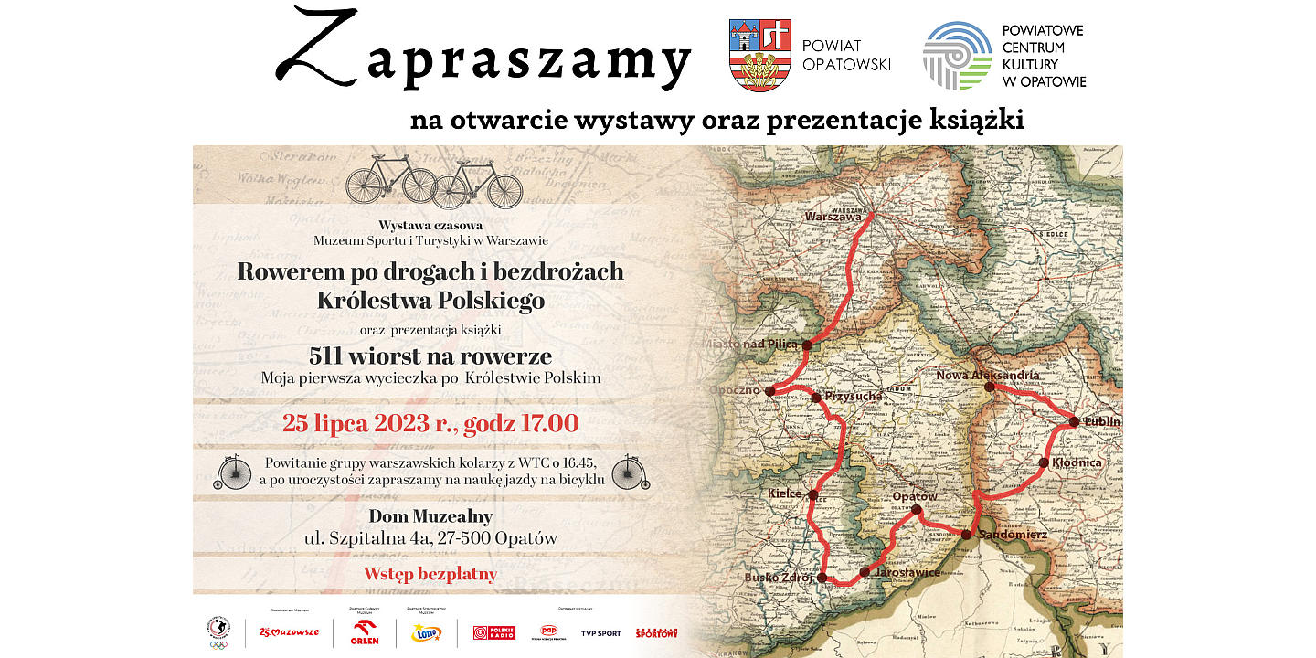 Wystawa objazdowa "Rowerem po drogach i bezdrożach Królestwa Polskiego"